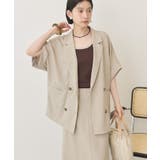 【接触冷感・イージーケア】リネンライク半袖ジャケット | AMERICAN HOLIC | 詳細画像24 