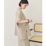 【接触冷感・イージーケア】リネンライク半袖ジャケット | AMERICAN HOLIC | 詳細画像25 