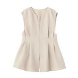 【接触冷感・イージーケア】リネンライクペプラムベスト | AMERICAN HOLIC | 詳細画像36 