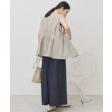 【接触冷感・イージーケア】リネンライクペプラムベスト | AMERICAN HOLIC | 詳細画像16 