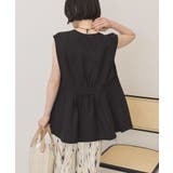 【接触冷感・イージーケア】リネンライクペプラムベスト | AMERICAN HOLIC | 詳細画像20 