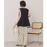 【接触冷感・イージーケア】リネンライクペプラムベスト | AMERICAN HOLIC | 詳細画像23 