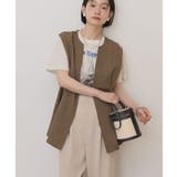 【接触冷感・イージーケア】リネンライクペプラムベスト | AMERICAN HOLIC | 詳細画像19