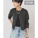 ブラック | 【SET】半袖プルオーバー+針抜きカーディガン | AMERICAN HOLIC