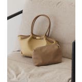 ベージュ | 【2点SET】ベルトラウンドトートバッグ | AMERICAN HOLIC