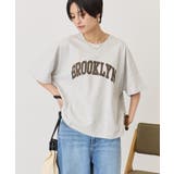 杢ライトグレー | BROOKLYN ロゴTシャツ | AMERICAN HOLIC