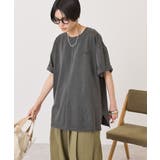 チャコールグレー | バックロゴルーズTシャツ | AMERICAN HOLIC