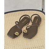 ブラウン | メタルポイントトングサンダル | AMERICAN HOLIC