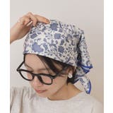 【UVカット・接触冷感】ボタニカル柄スカーフ | AMERICAN HOLIC | 詳細画像3 