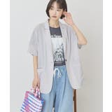 【接触冷感】シアーテーラード半袖ジャケット | AMERICAN HOLIC | 詳細画像21 