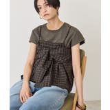 【2点セット】ノースリーブTシャツ＋ビスチェ | AMERICAN HOLIC | 詳細画像2 