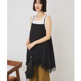 イレギュラーヘムサテンレースキャミソール | AMERICAN HOLIC | 詳細画像12 