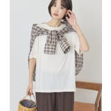 【マルチ機能】配色ステッチルーズTシャツ | AMERICAN HOLIC | 詳細画像12 