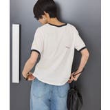 ランダムロゴ刺繍リンガーTシャツ | AMERICAN HOLIC | 詳細画像10 