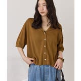【接触冷感】襟付き5分袖ニットカーディガン | AMERICAN HOLIC | 詳細画像16 