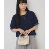 【接触冷感・UVカット】バイカラースウェットライクニット | AMERICAN HOLIC | 詳細画像17
