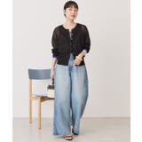シアー配色ニットカーディガン | AMERICAN HOLIC | 詳細画像46