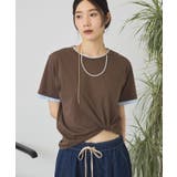 配色レイヤード風シアーTシャツ | AMERICAN HOLIC | 詳細画像18