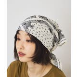 オフホワイト | 【接触冷感】ペイズリースカーフ | AMERICAN HOLIC
