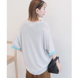 【接触冷感】配色コクーンシルエットニット | AMERICAN HOLIC | 詳細画像3