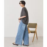 【UVカット・接触冷感】ボーダーコクーンプルオーバー | AMERICAN HOLIC | 詳細画像13 