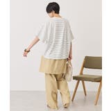 【UVカット・接触冷感】ボーダーコクーンプルオーバー | AMERICAN HOLIC | 詳細画像21 