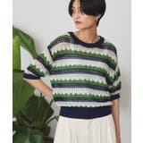マルチボーダー配色ニット | AMERICAN HOLIC | 詳細画像16 