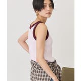 【UVカット・遮熱】ランダムリブ配色タンクトップ | AMERICAN HOLIC | 詳細画像3 