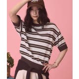 【PENNEY'S】レトロボーダー半袖ニット | AMERICAN HOLIC | 詳細画像4
