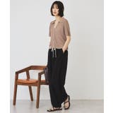 襟付きスキッパー半袖ニットポロ | AMERICAN HOLIC | 詳細画像7 