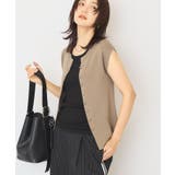 【接触冷感・UVカット】メタルボタンフレンチスリーブニット | AMERICAN HOLIC | 詳細画像2