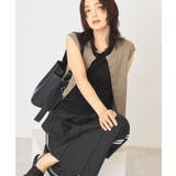 【接触冷感・UVカット】メタルボタンフレンチスリーブニット | AMERICAN HOLIC | 詳細画像5