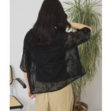 【2点セット】メッシュレース半袖シャツ+スカーフ | AMERICAN HOLIC | 詳細画像25 