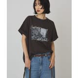 アソートプリント裾ラウンドTシャツ | AMERICAN HOLIC | 詳細画像1 