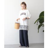カレッジロゴレースドッキングTシャツ | AMERICAN HOLIC | 詳細画像25