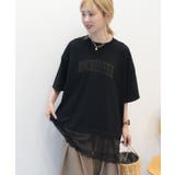 カレッジロゴレースドッキングTシャツ | AMERICAN HOLIC | 詳細画像27