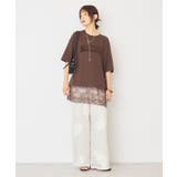 カレッジロゴレースドッキングTシャツ | AMERICAN HOLIC | 詳細画像40