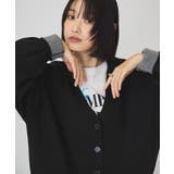 袖配色Vネックニットカーディガン | AMERICAN HOLIC | 詳細画像16