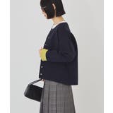 【バイパチ・シアバター配合】配色ニットカーディガン | AMERICAN HOLIC | 詳細画像11