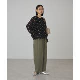 花柄刺しゅうシャーリング長袖ブラウス | AMERICAN HOLIC | 詳細画像23