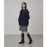 ブラッシュドメルトンノーカラーブルゾン | AMERICAN HOLIC | 詳細画像23 