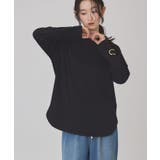 ブラック | 裾ラウンドクルーネックプルオーバー | AMERICAN HOLIC