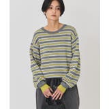 【バイパチ・シアバター配合】バイカラークルーネックニット | AMERICAN HOLIC | 詳細画像32