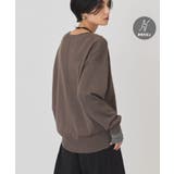 ブラウン | 【バイパチ・シアバター配合】クルーネックコクーンニット | AMERICAN HOLIC