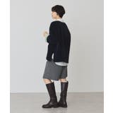 【バイパチ】Wフェイス配色フェザーニットコーディガン | AMERICAN HOLIC | 詳細画像24 