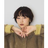 【バイパチ】Wフェイス配色フェザーニットコーディガン | AMERICAN HOLIC | 詳細画像5 