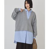 ストライプサックス | 裾ラウンドシャツチュニック | AMERICAN HOLIC