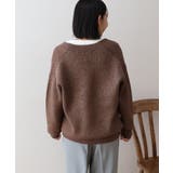 ラメ入りVネック片畦ニットプルオーバー | AMERICAN HOLIC | 詳細画像3