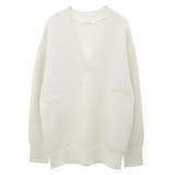 ラメ入りVネック片畦ニットプルオーバー | AMERICAN HOLIC | 詳細画像50