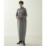 バイパチバイカラーモックネックニットワンピース | AMERICAN HOLIC | 詳細画像2 